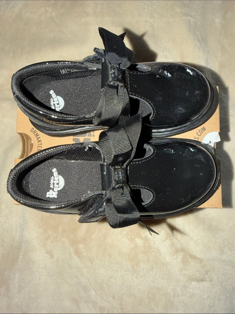 Dr. Martens shiny black